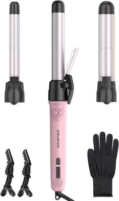 About this item
Professional 3-in-1 Automatic Rotating Curling Iron Set: The rotating curling iron set include 3 interchangeable tourmaline ceramic iron barrels, meets your different curling style needs. (0.75inch/19), (1inch/26), ( 1.25inch/32), featuring bi-directional auto-rotating function. These sizes give you three options, from tight curls to soft waves. You can create the look you want at home, saving you time and money. The set also comes with anti-heat glove and two hair clips.
High-grade Tourmaline Ceramic Barrel: You will enjoy salon style ceramic tourmaline barrels that release negative ions, neutralize positive charges, eliminate static electricity, reduce hair and maximize shine. Curling Wands, Hair Curling Iron, Rotating Curling Iron, Curling Iron Hairstyles, Hair Tool, Curling Hair With Wand, Hair Curling, Curling Wand, Hair Iron