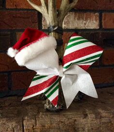 Christmas Cheer Bows, Tie Dye Hair, Double Ponytail, Cheer Party, Personalized Bow, Cheer Gifts, Tic Toc, Holiday Bows