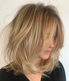 70 Devastatingly Cool Haircuts for Thin Hair Root Fade, Tousled Lob, Bob Balayage, Blonde Bob Hairstyles, Lob Hairstyle, Long Blonde