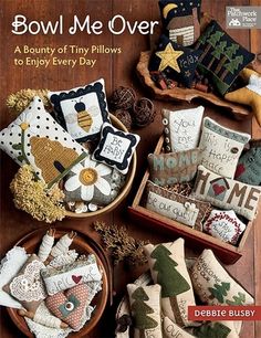 the book bowl me over is on display in front of some baskets and other items