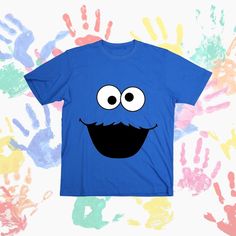 Cookie Monster T-Shirt (Youth) Feature Shirt Material - 100% preshrunk cotton Shirt Color - Black Cookie Monster T Shirt, Monster Tshirt, Monster Cookies, Colorful Shirts, Graphic Tshirt, Mens Graphic Tshirt, Vogue, T-shirt, Mens Tshirts