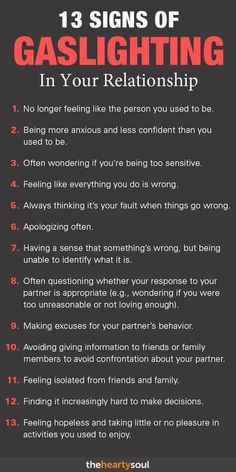 Gaslighting Signs, Relationship Help, Emotional Health, Relationship Tips, Healthy Relationships, The Words