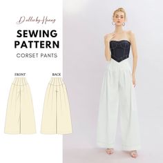 the sewing pattern for this jumpsuit is easy to sew