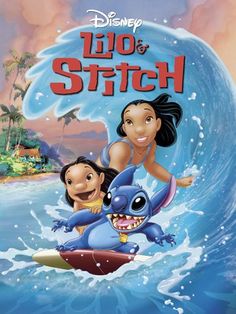 disney's lilo and stitch on the cover of an animated movie, which is being