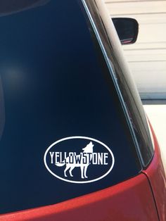 Yellowstone National Park Sticker Wolf Decal Yellowstone Car Etsy Yellowstone Wolves, Car Window Decals, Transfer Tape, Yellowstone National, Yellowstone National Park, Window Decals, Vinyl Colors