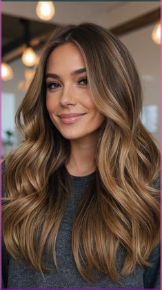 Fall Hair Ideas For Brunettes Balayage, Fall Season Hair Color, Cool Light Brunette Hair Color, Best Fall Hair Colors 2023, Fall Caramel Balayage, Balayage Hair Brown Caramel, Autumn Palette Hair Color, Caramel Bronde Haircolor, Pecan Sandie Hair Color