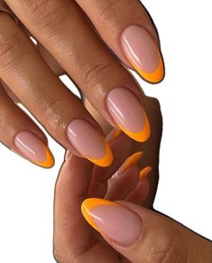 Orange French Tips, Orange French Tip Nails, Racing Nails, Orange French Tip, Family Activities Preschool, Cruise Nails, Edgy Nails, Daily Nail, Tip Nails