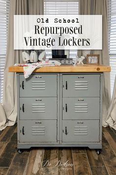 an old school repurposed vintage lockers