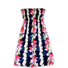 Aloha Dress, Hawaiian Dresses, Pretty Floral Dress, Island Dress, The Orchid, Hawaii Usa, Tropical Dress, Hawaiian Outfit, Blue Hawaiian