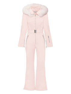 Renowned for its beautiful views of Mont Blanc, authentic cobbled centre, and horse-drawn sleighs, Megève is the epitome of chic. Created with our signature soft-shell material and removable hood, our dreamy powder-pink ski suit provides the ultimate mix of comfort, quality, and style. Pink Ski Outfit, Posh Clothing, Designer Headbands, Ski Outfit, Style Inspiration Casual, Its Beautiful, Pink Suit, Skiing Outfit