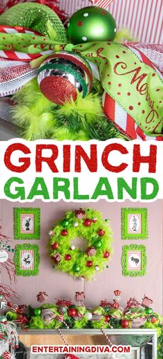 diy grinch garland