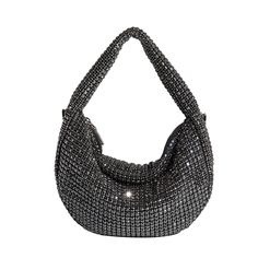 A small black crystal encrusted crossbody bag. Sparkly Bag, Melie Bianco, Everyday Adventures, Elegant Accessories, City Style, Black Crystals, Urban Design, Handle Bag, Fashion Essentials