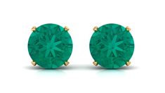 Product Details The solitaire stud earrings are embellished with a round shape Emerald in 4 Prong Setting. This 5 MM Emerald Solitaire Stud earrings with Screw Back Closure is a perfect piece, so gift the beautiful earrings to your beloved on New Years Eve. Product Information SKU SHP-EARRINGS052187547 Length 5 mm Width 5 mm Weight 0.80 gm (Approximate) EMERALD INFORMATION No.of Stones 2 Pieces Total Weight 0.99 Carat (Approximate) Dimension(approx) Round-5X5 mm-2 Pcs Color Green Cut Brilliant S Gold Solitaire Round Earrings, Gold Solitaire Earrings, Emerald Earrings With Prong Setting In Round Cut, May Birthstone Earrings With Prong Setting In Round Cut, Classic Round Diamond Earrings For May Birthstone, May Birthstone Round Cut Earrings With Prong Setting, May Birthstone Diamond Earrings With Prong Setting, Diamond Earrings With Prong Setting For May Birthstone, May Birthstone Earrings With Prong Setting