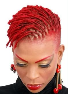 Red Dreadlocks, Short Dreads, Dread Locks, Natural Dreads, New Natural Hairstyles