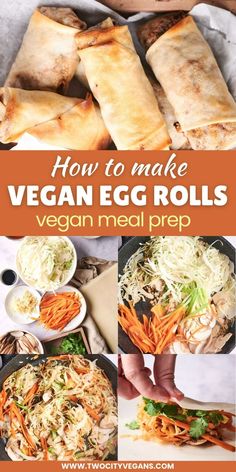 how to make vegan egg rolls with veggies