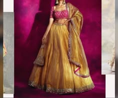 Vani Vats, Gold Lehenga, Simple Lehenga, Indian Outfits Lehenga, Wedding Lehenga Designs, Lehnga Dress, Lehenga Blouse Designs, Gaun Fashion