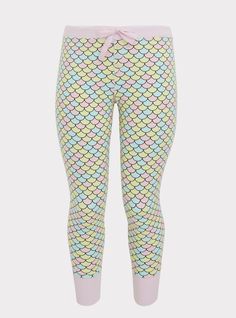 Dream of becoming a mermaid? Do just that in these lightweight sleep leggings that are perfect for snoozing or lounging. Matching style(s): Search 12783362Drawstring waist. Henley button front. Tapered leg. Contrast rib trim. CONTENT + CARECotton/spandex. Wash cold; dry low. Imported plus size sleepwear. SIZE + FITModel is 5’11”, size 1. 26. 5” inseam. The best plus size women's foxy full length sleep legging bottoms in mermaid made of foxy. These comfy pajamas will be your favorite PJs to sleep Playful Stretch Bottoms For Sleepover, Playful Stretch Bottoms For Loungewear, Comfy Pajamas, Plus Size Sleepwear, Pajamas Comfy, Matches Fashion, A Mermaid, Tapered Legs, Full Length