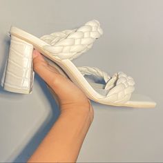 - Paily Shoe By Dolce Vita - Super Comfortable - 3.2” Heel Height - Very Light Wear (Worn Once) - Braided Details - Chunky Heel - Very Easy To Dress Up Or Dress Down Dolce Vita Heels, Heeled Mule, Heeled Mules Sandals, Mule Sandals, Dolce Vita Shoes, Chunky Heel, Dressed Down, Chunky Heels, Mule