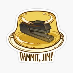 a stack of pancakes with the words jammiti on it sticker