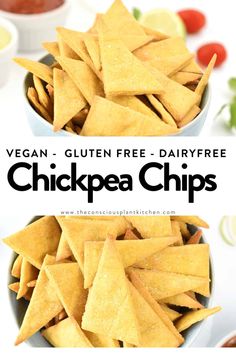 vegan gluten free dairyfree chickpea chips