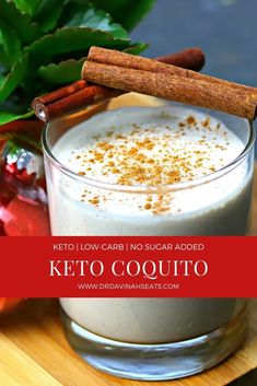 If you're looking for a healthy version of Coquito this Keto Coquito Spanish Eggnog Recipe offers all the flavor of the real drink without added sugar. I use a keto-friendly replacement for sweetened condensed milk and a blender to make this Puerto Rican twist to traditional eggnog. If you enjoy eggnog, then you must give this version with coconut milk a try! It takes just 15 minutes and uses less than 10 common ingredients.