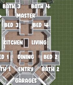 an overhead view of a floor plan for a house