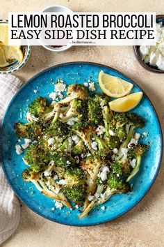 Roasted broccoli recipe that's easy, crisp, tender, and fail proof. Leave as-is, or dress it up with lemon and feta. Mediterranean Sides, Mediterranean Dinner, Recipes Broccoli, Simple Sides, Mediterranean Recipe, Roasted Broccoli Recipe, Mediterranean Life, Diet Changes