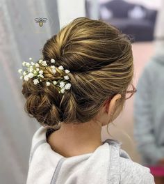 Jr Bridesmaid Hairstyles Updo, Flower Girl Nails Kids, Girls Updo Hairstyles Kids Weddings, Flower Girls Hairstyles, Toddler Updo, Flower Girl Hairstyles Updo, Flower Girl Hairstyle, Flower Girl Updo, Havana Hair