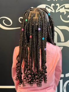 Box Braids Kids Hairstyles, Kids Box Braids Styles Children, Kid Box Braids, Creative Box Braids, Kids Box Braids Styles, Braids Styles For Kids