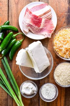 the ingredients to make this dish include cheese, green beans and other foodstuffs