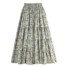 Step out in style in this unique, vibrant Luexco Floral Skirt! Crafted with a mix of retro floral patchwork and a high-end Polyester blend, this A-line swing skirt fits snugly around your waist for a flattering look. Size Note: Please carefully review sizing chart to select the correct size before purchase.Comes in Sizes: One Size-With a maximum waist measurement of 110cm and 96cm length, it's easy to express your style while staying stylish and comfortable.Attention!Sizes: In some cases, our cl