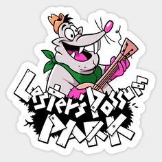 an image of a cartoon character playing the guitar