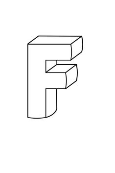 the letter f is made up of two lines