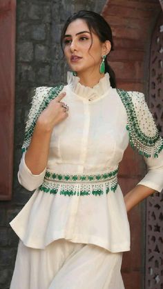 Peplum Coord Sets, Embroidery Coord Sets, Indo Western Coord Sets, Top And Sharara Set, Trendy Outfits Indian, Motifs Perler, Net Dress, Traditional Indian Outfits, Designer Party Wear Dresses