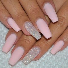 Pinterest ☪ @Trapbre: Baby Pink Nails, Coffin Shape, Ballerina Nails, Pink Acrylic Nails, Acrylic Nails Coffin, Hot Nails, Nails Coffin, Fabulous Nails, Coffin Nails Designs