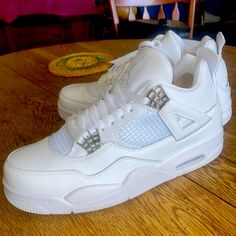 Brand New In Box Jordan’s Cute Jordans 4s, Jordan 4 Retro Pure Money, Jordan 4 Shoes, Cute Jordans, Fire Shoes, Pretty Sneakers, Dr Shoes, Jordan Shoes Girls, Preppy Shoes