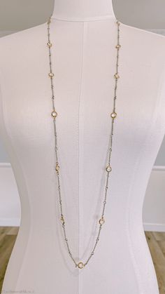 DESCRIPTION:This beautiful long crystal quartz station necklace is made up of clear crystal stones strung on a silver chain. Can be worn single, double wrapped or layered with other necklaces to make a real statement! Clear crystals set in gold Silver chain 21" with 2" extension Please Note: Exact colors and patterns may vary slightly from the image(s) shown, due to differences in photographic lighting sources and, or monitor settings. Clear Crystal Set Silver Chain Long Necklace Elegant Clear Beaded Chain Necklace, Elegant Crystal Necklaces For Layering, Long Crystal Necklace With Adjustable Chain, Elegant Clear Metal Necklace, Elegant Clear Chain Necklace, Elegant Wire Wrapped Chain Necklace, Elegant Clear Jewelry With Chain, Elegant Silver Wire Wrapped Chain Necklace, Elegant Silver Wire Wrapped Crystal Necklace