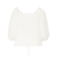 Cult Gaia 'Aurel' top in white linen and cotton blend. Features a tie front closure and puff sleeves. Brand = Cult Gaia Condition = 8/10, Very good. Size = Large Material = 45% Linen, 55%Cotton SKU = 16411-30 Elegant Cotton Top With Tie Back, Elegant Cotton Tops With Tie Back, Elegant Cotton Tie Back Tops, Summer Cotton Puff Sleeve Top With Gathered Sleeves, Spring Linen Tied Top, Chic Summer Puff Sleeve Top With Tie Sleeves, Chic Puff Sleeve Top With Tie Sleeves For Summer, Cotton Puff Sleeve Blouse With Tie Sleeves, Cotton Tops With Tie Back For Daywear