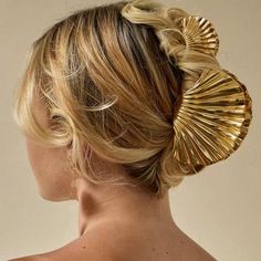 Fashion Large Metal Flower Shell Hair Claws Hairwear for Women Gold Color Crab Hair Clips Claw Beachy Hair, Shell Design, Hair Claws, Hair Accessories Gift, Vintage Punk, Estilo Punk, Style Punk, Half Up Hair, Fashion Hair Accessories