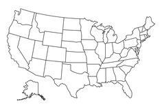 an outline map of the united states