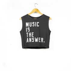 BUY 3 GET 15% OFF!  Get 15% off your order when you buy 3 items from JoshyTees! With an enzyme washed-fade, this relaxed-fit cropped tank top is made from 100% organic ring-spun cotton.  The chest is decorated with an original distressed print with the slogan 'Music Is The Answer'. Colour:Washed Coal Grey Sizes:XS, S, M, L Fabric:100% Organic Cotton Fabric Weight:165gsm Size Guide: XS | UK 8  |  Length: 59 cm / Width 53 cm S | UK 10  |  Length: 61 cm / Width 56 cm M | UK 12  |  Length: 63 cm / Width 59 cm L | UK 14  |  Length: 65 cm / Width 62 cm Care GuideWash temp: 40oC. Use Iron, Do Not Tumble dry FREE UK Delivery FREE US Shipping - Buy any 5 items & use code FREEUSA at checkout A little about the producer of this t-shirt :) JoshyTees is a family run business based in sunny Bournemouth Fitted Letter Print Muscle Tee For Summer, Fitted Summer Muscle Tee With Letter Print, Fitted Muscle Tee With Letter Print For Summer, Sleeveless Tops With Letter Print For Everyday, Cotton Slogan Tank Top With Crew Neck, Everyday Cotton Top With Quote Print, Music Is The Answer, Organic Ring, Bournemouth