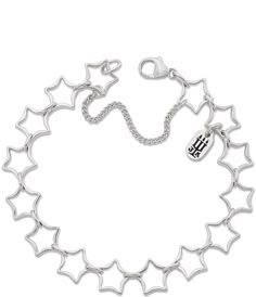 From James Avery, the Star Charm Bracelet features:Set your favorite charms amongst the stars. This sterling silver James Avery bracelet is a sweet reminder to never stop looking up or can be worn in celebration of the loved ones that hold the stars for you. Sterling silverLobster Clasp ClosureSmall approx. 7.125" longMedium approx. 7.625" longLarge approx. 8.125" longMade in the USA. Charm Bracelet Ideas, James Avery Charm Bracelet, James Avery Charm, James Avery Bracelet, Star Charm Bracelet, Xoxo Jewelry, Sterling Silver Jewelry Bracelets, James Avery Charms, James Avery Jewelry