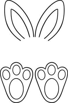 an animal's paw printable coloring page with the outlines for each one