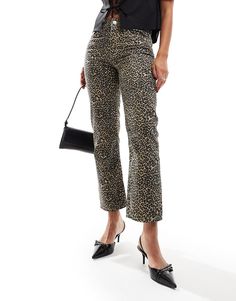 Jeans by Mango Sorry to all your other denim Straight fit Animal print High rise Belt loops Functional pockets Ganni Leopard, Leopard Jeans, Leopard Print Baby, Maxi Dress Trend, Swimwear Sale, Hoodies For Sale, Petite Maternity, Skirted Swimwear, Tea Dress