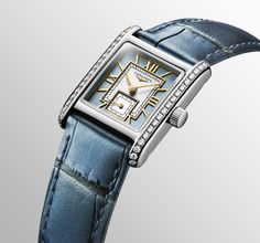 MINI DOLCEVITA Quartz, Stainless Steel, Blue Dial, Strap Watch | Longines® US Profile Classic, Swiss Watch Brands, Longines Watch, Vvs Diamond, Small But Mighty, Blue Watches, Quiet Luxury, Diamond Watch, Ladies Watch