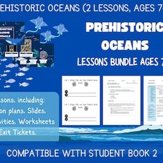 an ocean lesson with text and pictures on it