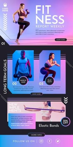 Fitness email template Fitness Newsletter Ideas, Fitness Website Design Layout, Fitness Email Design, Sports Email Design, E Sports Design, Fitness Graphic Design, Gym Website Design, Sports Newsletter