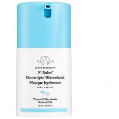 A cooling, quenching overnight mask that visibly plumps and restores with an electrolyte cocktail while helping to support the skin Drunk Elephant Skincare, Oily Skincare, Chemical Exfoliation, Vitamin F, Overnight Mask, Morning Skin Care Routine, Favorite Skincare Products, Best Face Mask, Oily Skin Care