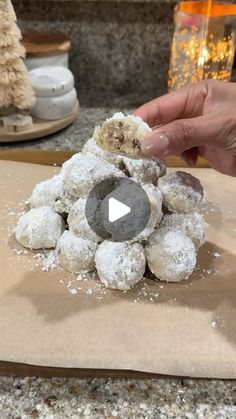 Ivy on Instagram: "There’s still time to make these Mexican Christmas cookies🎄🤍

Also known as Mexican wedding cookies or snowball cookies!
#recipe :
1 cup (2 sticks) salted butter, (not softened)
3/4 cup powdered sugar (plus extra for coating)
1 teaspoon vanilla extract
1 teaspoon almond extract extract (optional but recommended for the holidays)
1 3/4 cups all-purpose flour
1 cup chopped pecans

Preheat oven to 350
1.Mix butter with hand mixer or stand mixer until smooth. 
2.Add in powdered sugar and combine.
3.Next, add extracts. You can use either or but I like to use both.
4.Add in flour to the mixer and mix all until combined.
5.Once combined, fold in pecans.
6.Scoop and roll into balls then refrigerate for at least an hour.
7.Make sure dough is at least 2 inches apart, then bake f