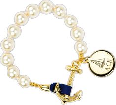 Classic Bracelets With Logo Charm As A Gift, Classic Adjustable Jewelry With Logo Charm, Kiel James Patrick, James Patrick, Pearl Bracelets, Rhode Island, Pearl Bracelet, Your Name, Initials